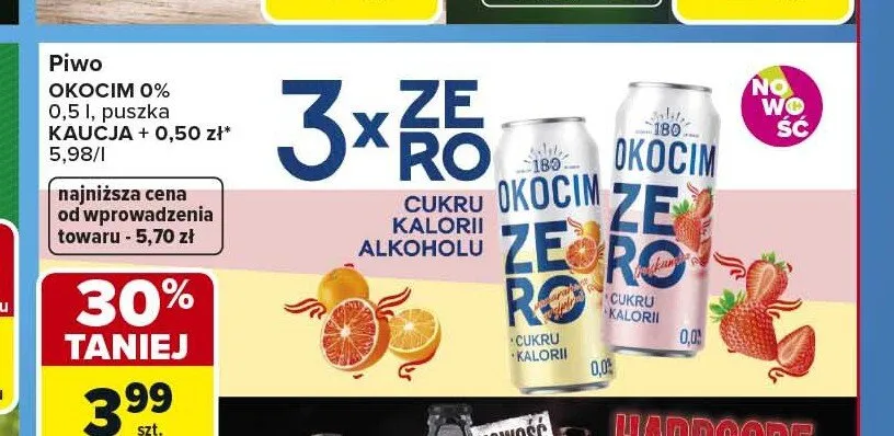 Piwo Okocim 0% promocja w Carrefour