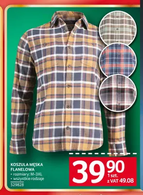 Koszula męska flanelowa promocja w Selgros