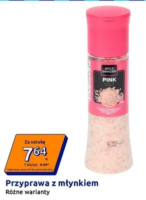 Przyprawa z młynkiem Pink Salt promocja w Action