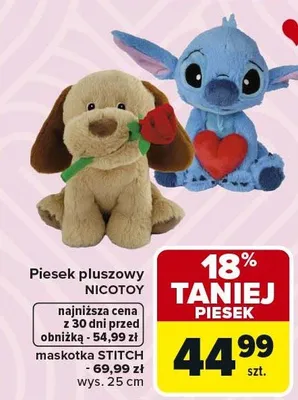 Piesek pluszowy promocja w Carrefour