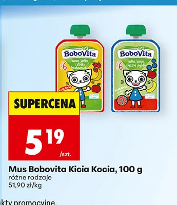 Mus BoboVita Kicia Kocia promocja w Biedronka