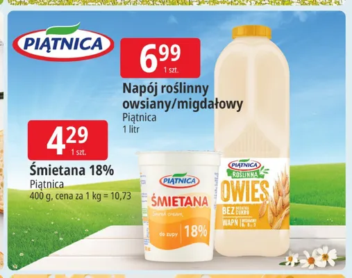 Napój roślinny migdałowy Piątnica promocja w Leclerc