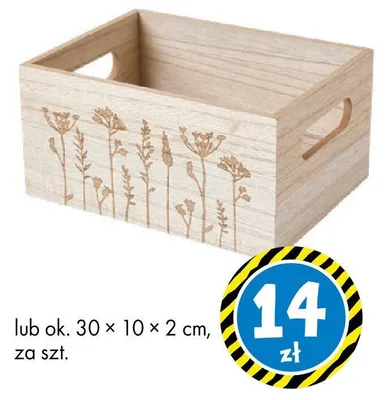 Skrzynka dekoracyjna z kwiatowym wzorem promocja w Tedi