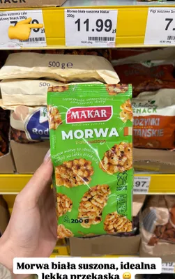 Morwa biała suszona Makar promocja w Dino