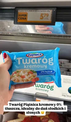 Twaróg kremowy chudy 0% promocja w Biedronka