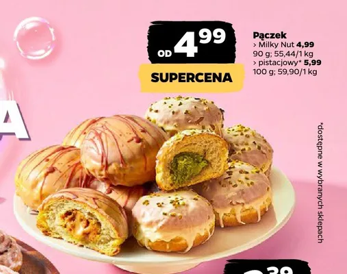 Pączek pistacjowy promocja w Netto