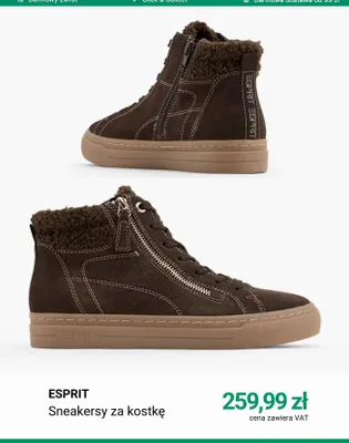 Sneakersy za kostkę Esprit promocja w Deichmann