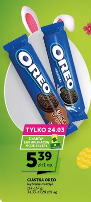 Ciastka Oreo wybrane rodzaje promocja w ABC