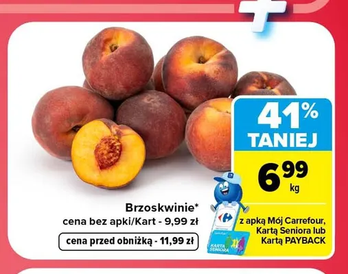 Brzoskwinie promocja w Carrefour