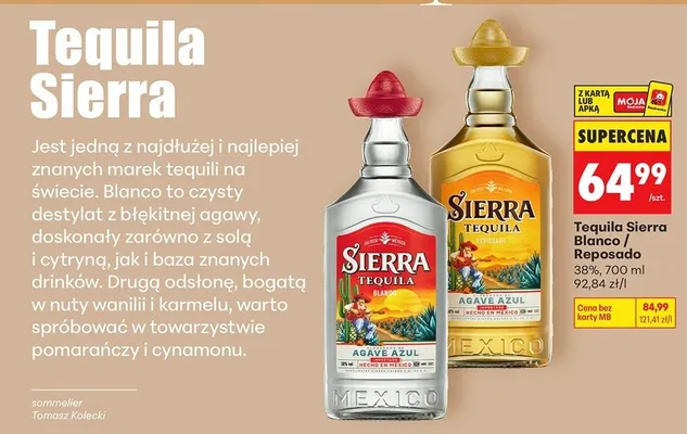 Tequila Sierra Blanco promocja w Biedronka