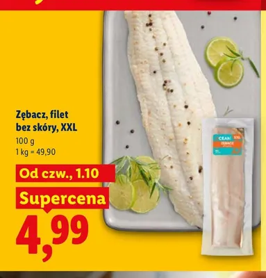 Zębacz filet bez skóry XXL Ocean promocja w Lidl
