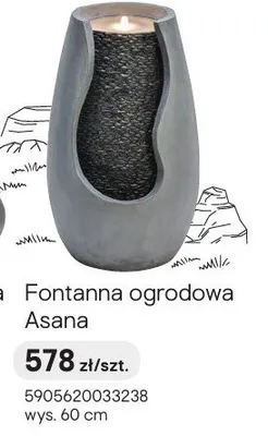 Fontanna ogrodowa Asana promocja w Castorama