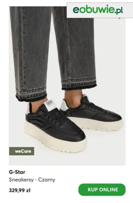Sneakersy G-Star Czarny promocja w eobuwie.pl