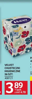 Chusteczki higieniczne Velvet promocja w Selgros