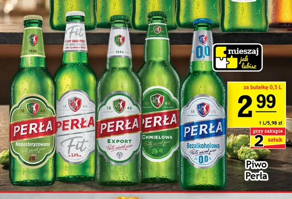 Piwo Perła Niepasteryzowana promocja w Gram Market
