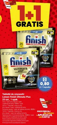 Tabletki do zmywarki Lemon Finish Ultimate Plus promocja w Twój Market