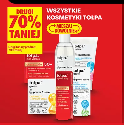 Krem przeciwzmarszczkowy ujędrniający 50+ age vitality Tołpa promocja w Biedronka