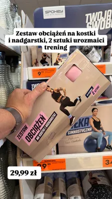 Zestaw obciążeń na kostki i nadgarstki Spokey promocja w Biedronka