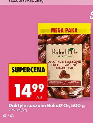 Daktyle suszone BakaD'Or promocja w Biedronka