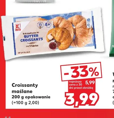 Croissanty maślane K-Classic promocja w Kaufland