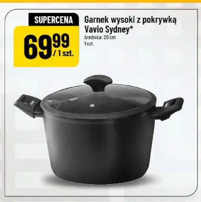 Garnek wysoki z pokrywką Vavio Sydney średnica: 20cm promocja w POLOmarket