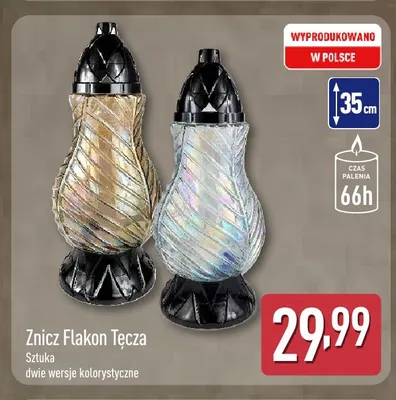 Znicz Flakon Tęcza promocja w Aldi