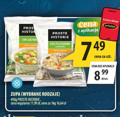 Zupa pieczarkowa z pietruszką Proste Historie promocja w Arhelan