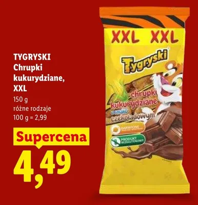Chrupki kukurydziane XXL promocja w Lidl