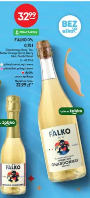 Wino bezalkoholowe musujące F'alko Chardonnay promocja w Żabka
