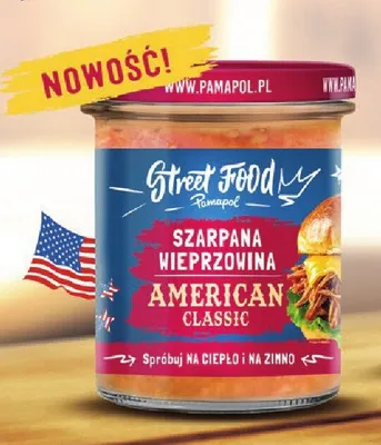Szarpana wieprzowina Pamapol Street Food American Classic promocja w Selgros