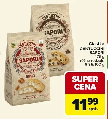 Ciastka CANTUCCINI SAPORI promocja w Carrefour Market