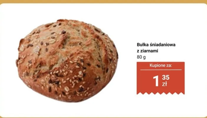 Bułka śniadaniowa z ziarnami promocja w Biedronka