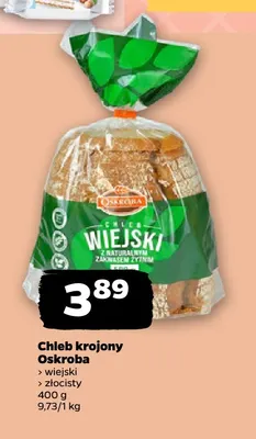 Chleb krojony złocisty Oskroba promocja w Netto