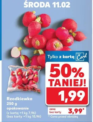 Rzodkiewka promocja w Kaufland