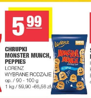 Chrupki Monster Munch Lorenz promocja w SPAR