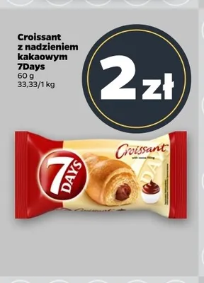Croissant z nadzieniem kakaowym 7Days promocja w Netto