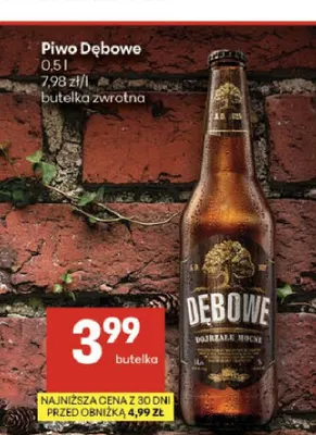 Piwo Dębowe Dojrzałe Mocne promocja w Delikatesy Centrum