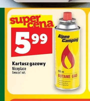 Kartusz gazowy Niceplace promocja w TOPAZ