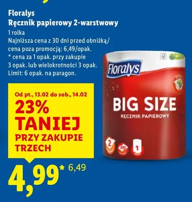 Ręcznik papierowy promocja w Lidl