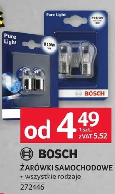 Żarówki samochodowe Bosch różne rodzaje promocja w Selgros