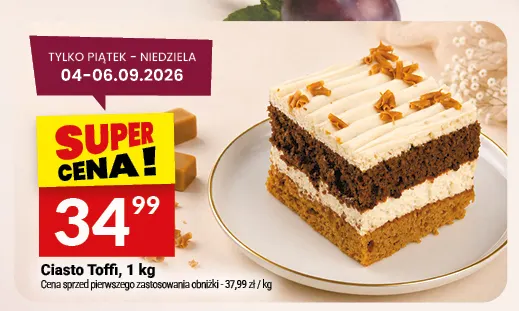 Ciasto toffi Białecki promocja w Twój Market