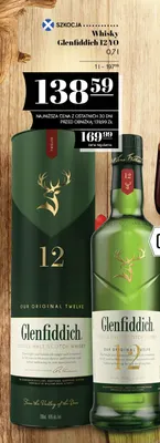 Whisky Glenfiddich 12 YO promocja w POLOmarket
