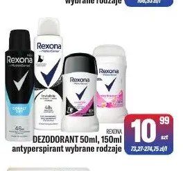 Dezodorant Rexona 50 ml promocja w Tomi Markt