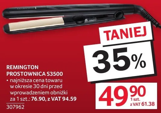 Prostownica REMINGTON S3500 promocja w Selgros