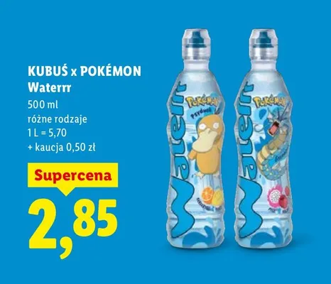 Woda Waterrr różne rodzaje promocja w Lidl