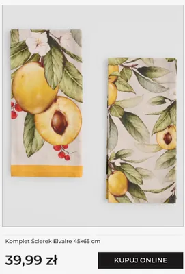 Komplet ścierek home&you Elvaire 45x65 cm promocja w home&you