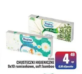 Chusteczki higieniczne Regina rumiankowe promocja w Tomi Markt