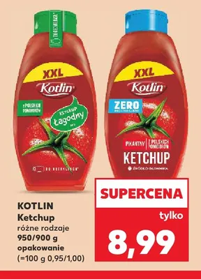 Ketchup łagodny Kotlin promocja w Kaufland
