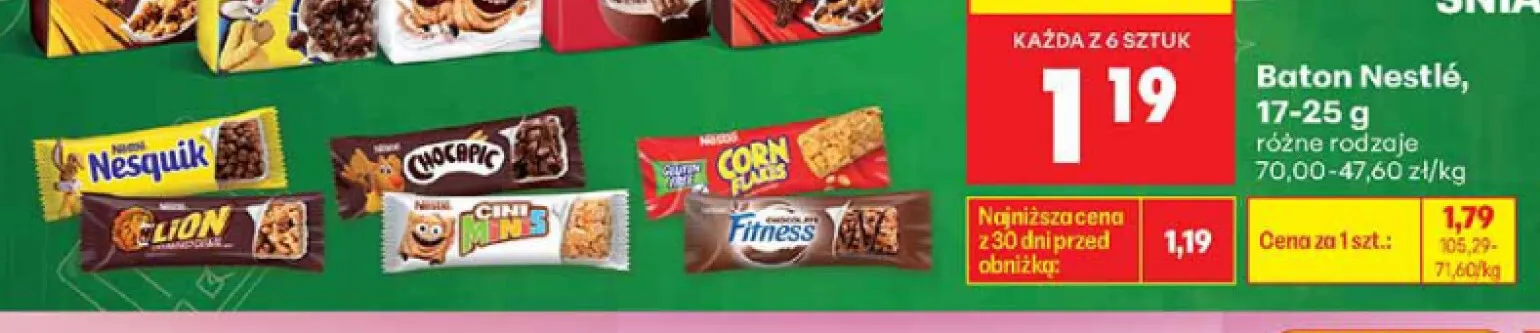 Baton Nestlé promocja w Biedronka