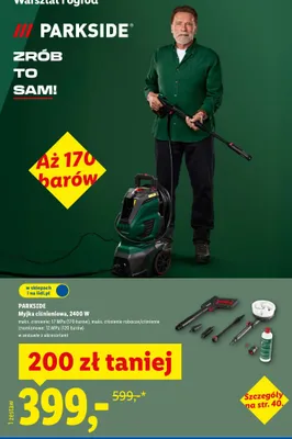 Myjka ciśnieniowa, 2400 W w zestawie z akcesoriami promocja w Lidl